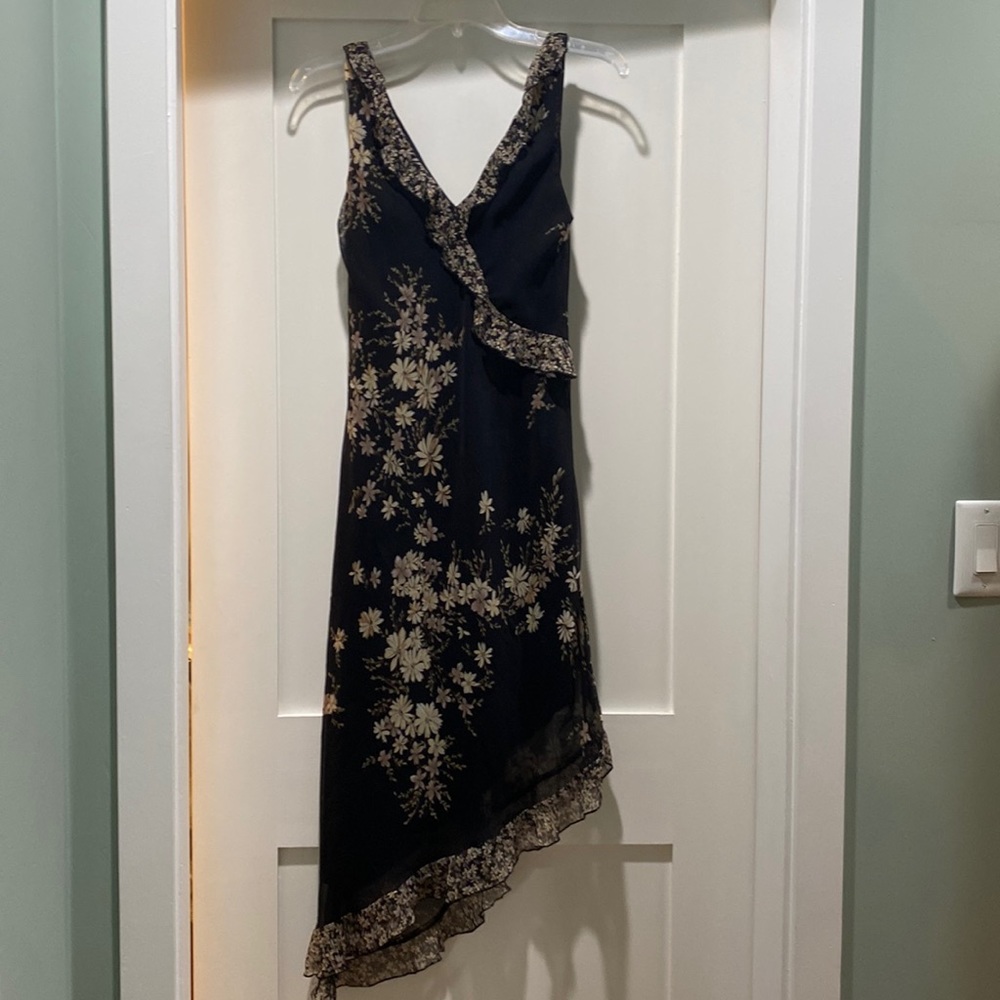 Next Up dress. Size 7. Asymmetrical hem.